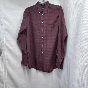 Vtg Arrow Men's 16.5 Purple Dover Oxford Long Sleeve Button Up Shirt USA Made 33